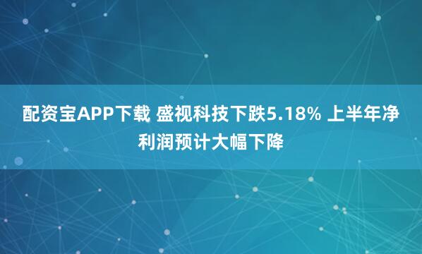 配资宝APP下载 盛视科技下跌5.18% 上半年净利润预计大幅下降