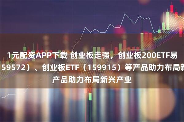 1元配资APP下载 创业板走强，创业板200ETF易方达（159572）、创业板ETF（159915）等产品助力布局新兴产业